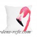 Bay Isle Home Longview Fabulous Flamingo Outdoor Throw Pillow BYIL3451